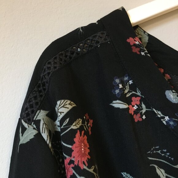 George Black Floral Tunic Top - Picture 4 of 16